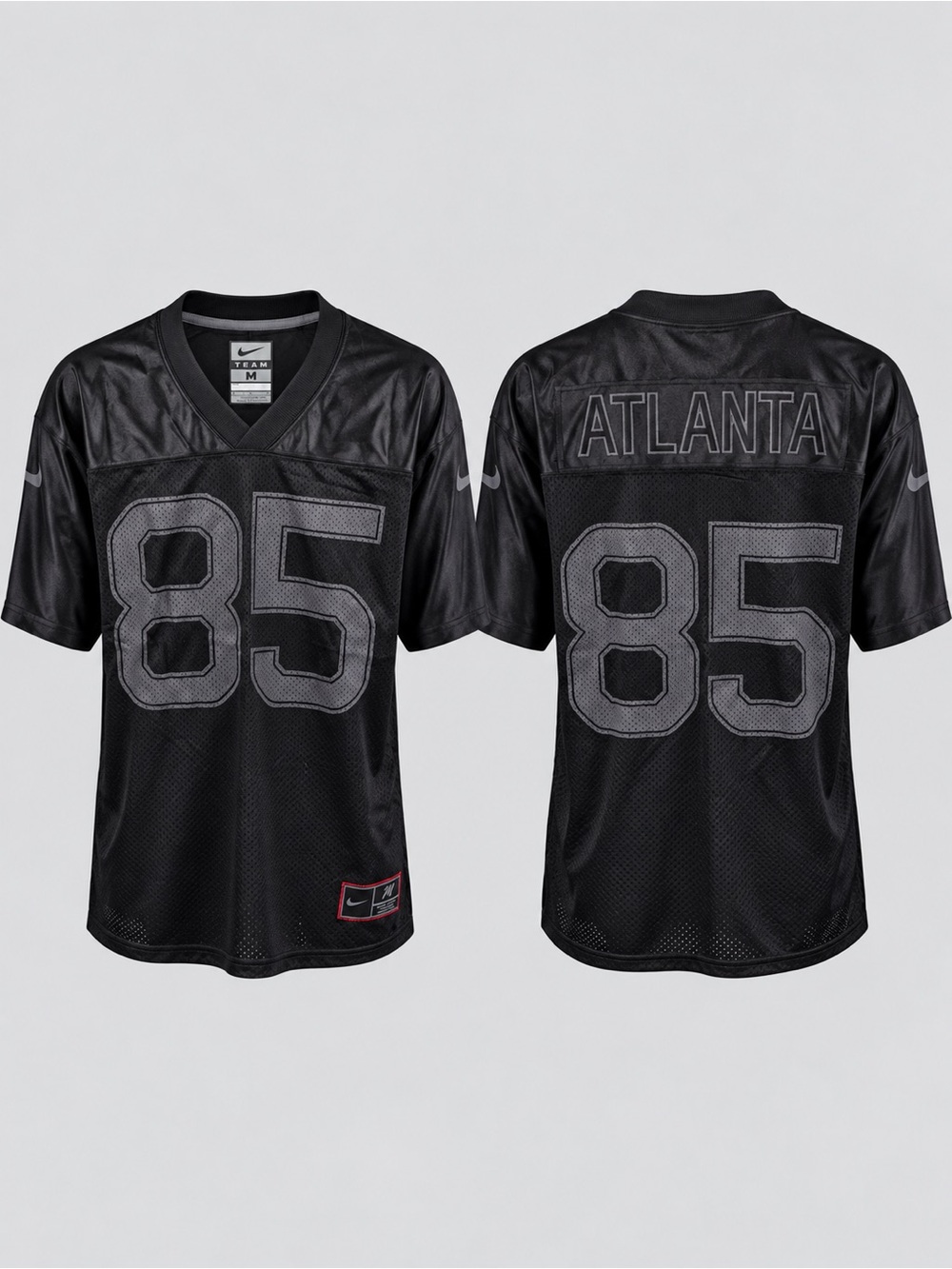 Nike Black Atlanta #85 Men’s Mesh Football Jersey